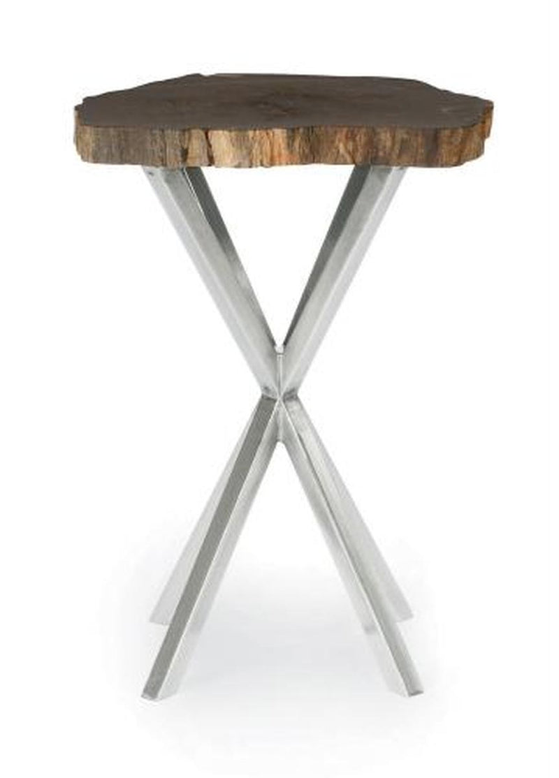 Bernhardt Interiors Black Petrified Chairside Table 336-104 - Furniture City (CA)l