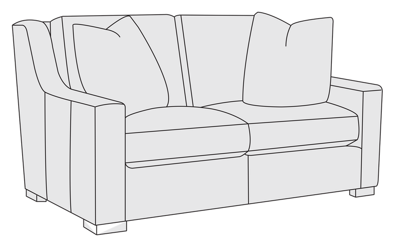 Bernhardt Upholstery Germain Leather Loveseat 2665L - Furniture City (CA)l