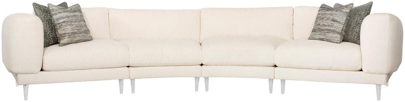 Bernhardt Interiors Harper Sectional Chair in Acrylic - Furniture City (CA)l