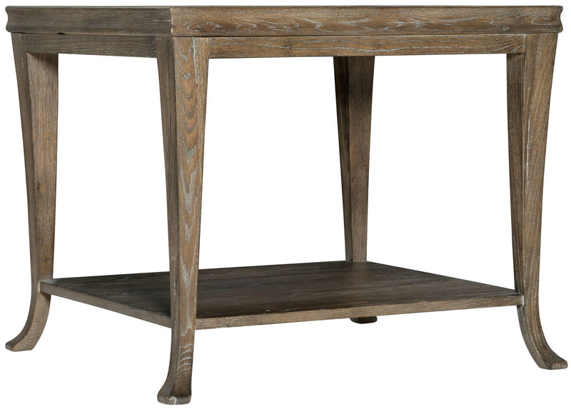 Bernhardt Rustic Patina End Table in Peppercorn 387-122D - Furniture City (CA)l