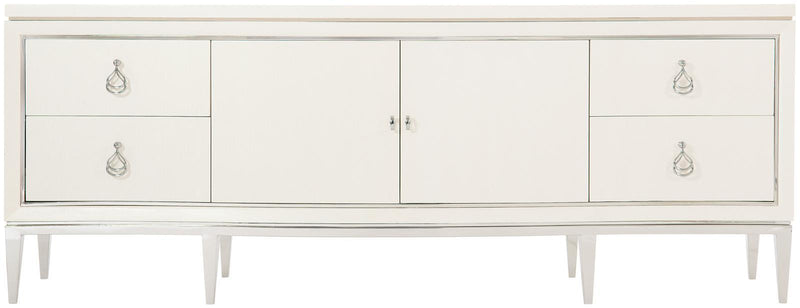 Bernhardt Calista Entertainment Console in Silken Pearl 388-880 - Furniture City (CA)l