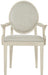 Bernhardt East Hampton Oval Back Arm Chair in Cerused Linen (Set of 2) image