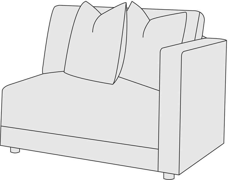Bernhardt Upholstery Orion Right Arm Chair B3935 - Furniture City (CA)l