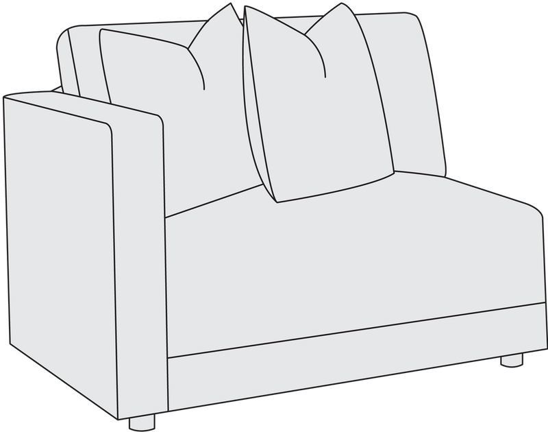 Bernhardt Upholstery Orion Left Arm Chair B3936 - Furniture City (CA)l