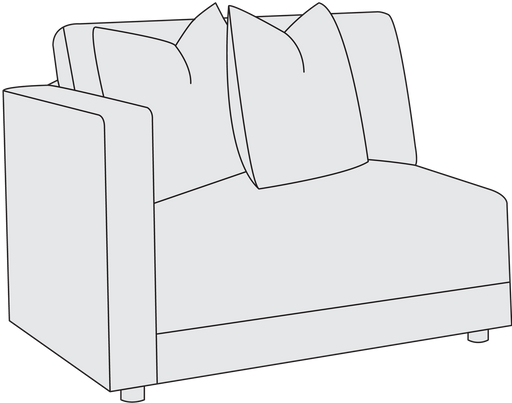 Bernhardt Upholstery Orion Left Arm Chair B3936 image