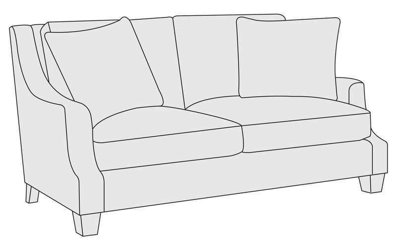Bernhardt Upholstery Larson Loveseat B3205 - Furniture City (CA)l