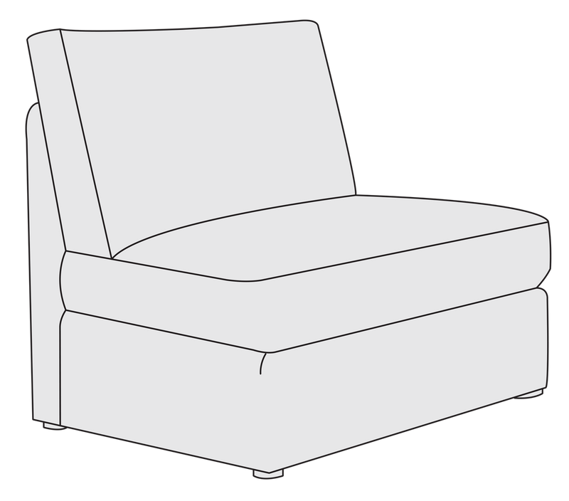 Bernhardt Upholstery Sydney Armless Chair B9430 - Furniture City (CA)l