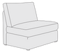 Bernhardt Upholstery Sydney Armless Chair B9430 image