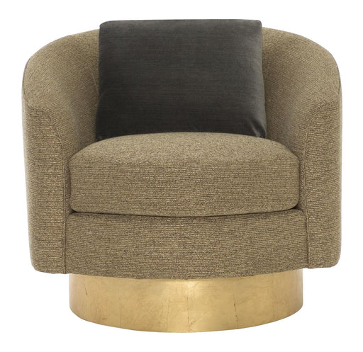 Interiors Camino Swivel Chair in Gold Leaf N5713S - Furniture City (CA)l