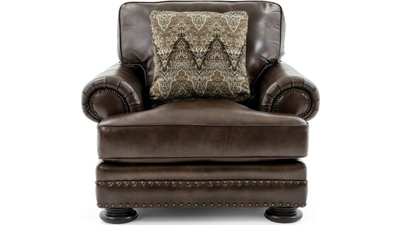 Bernhardt Upholstery Leather Foster Chair 5372L2 - Furniture City (CA)l