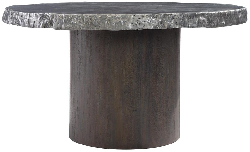 Bernhardt Interiors Cahill Round Dining Table in Gray Brown - Furniture City (CA)l