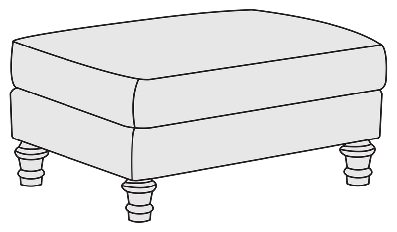 Bernhardt Upholstery Beckford Ottoman in Leather 1441L - Furniture City (CA)l
