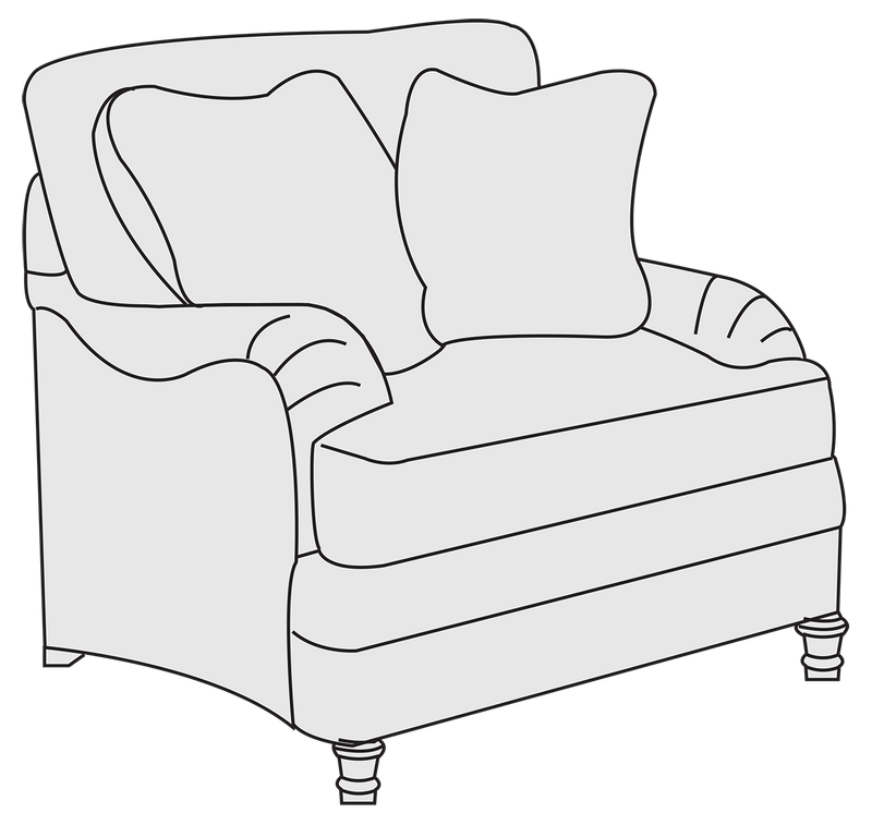 Bernhardt Upholstery Tarleton Chair 1/2 B4263