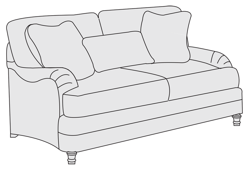 Bernhardt Upholstery Tarleton Loveseat B4265 - Furniture City (CA)l