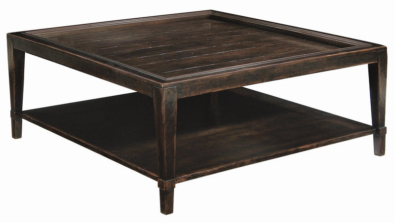 Bernhardt Vintage Patina Square Cocktail Table in Molasses 322-011B - Furniture City (CA)l