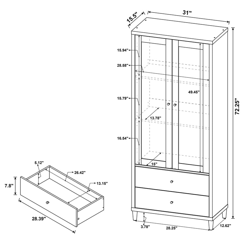 Wadeline Tall Accent Cabinet - Furniture City (CA)l