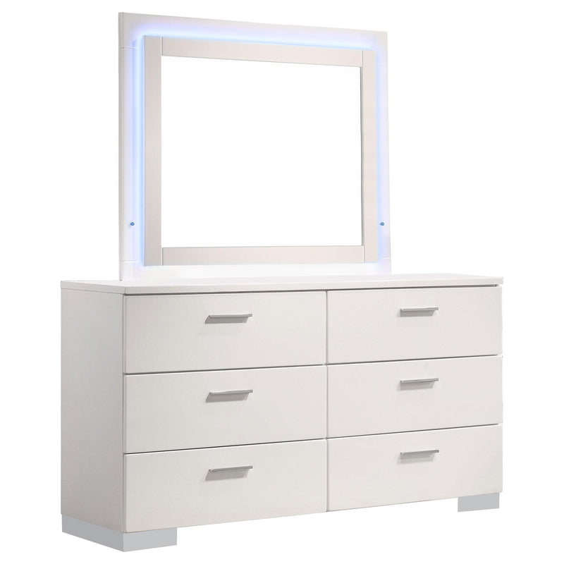 Felicity Dresser with LED Mirror - Furniture City (CA)l