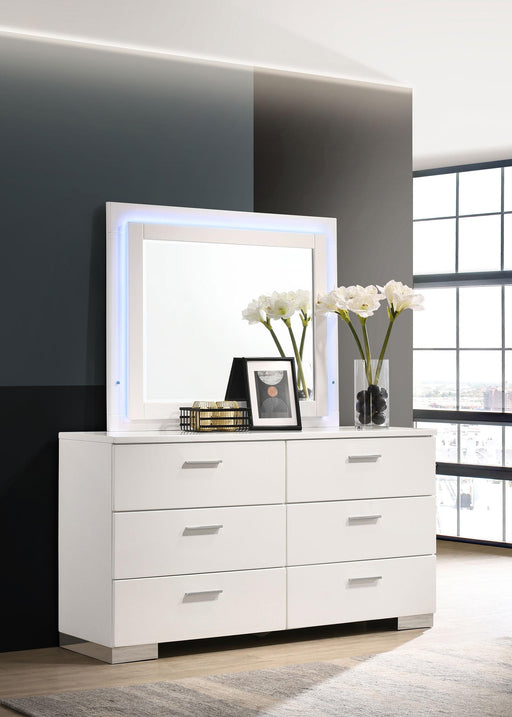 Felicity Dresser with LED Mirror - Furniture City (CA)l