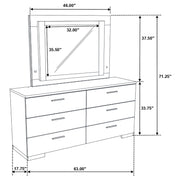 Felicity Dresser with LED Mirror - Furniture City (CA)l