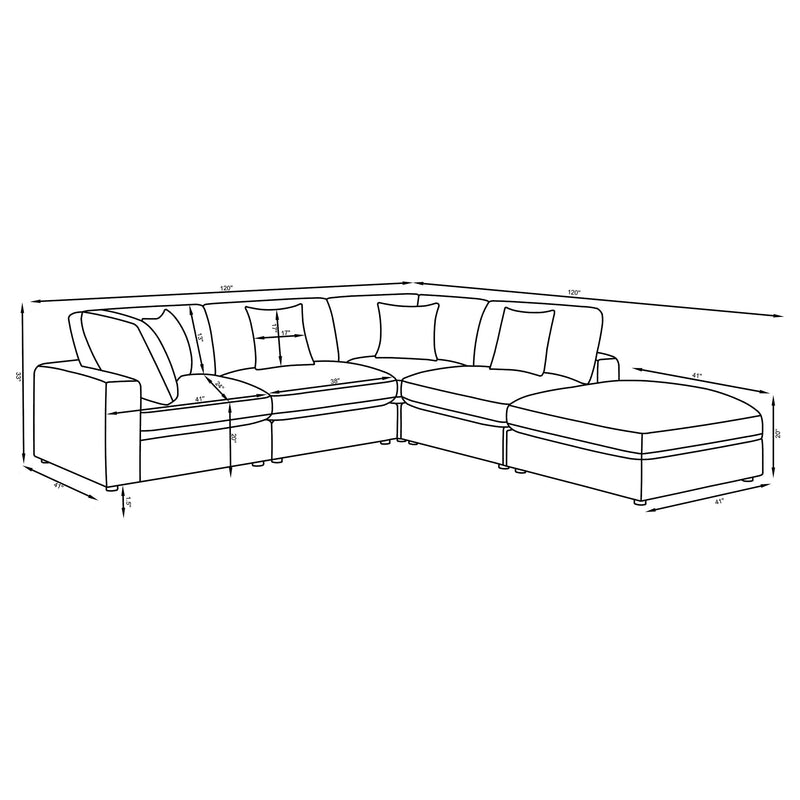 Serene Modular Sectional Sofa - Furniture City (CA)l