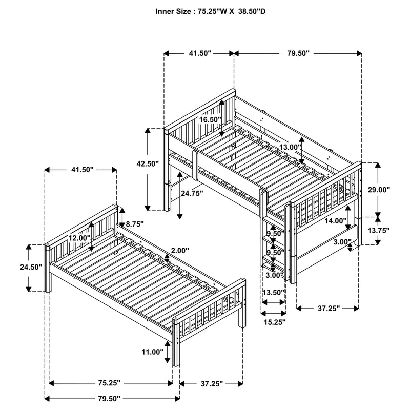Dakota Bunk Bed - Furniture City (CA)l