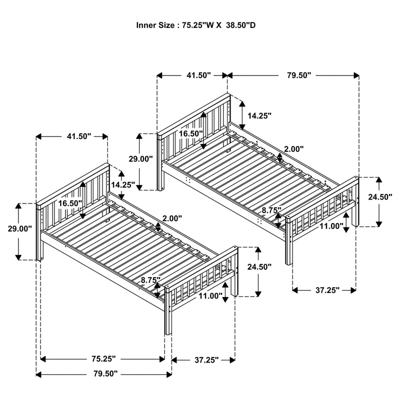 Dakota Bunk Bed - Furniture City (CA)l