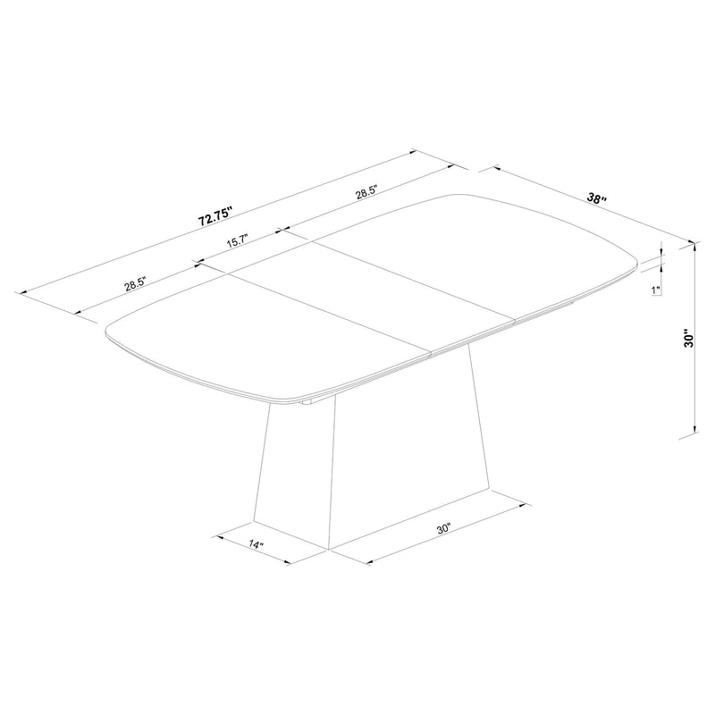 Potero Extension Dining Table - Furniture City (CA)l