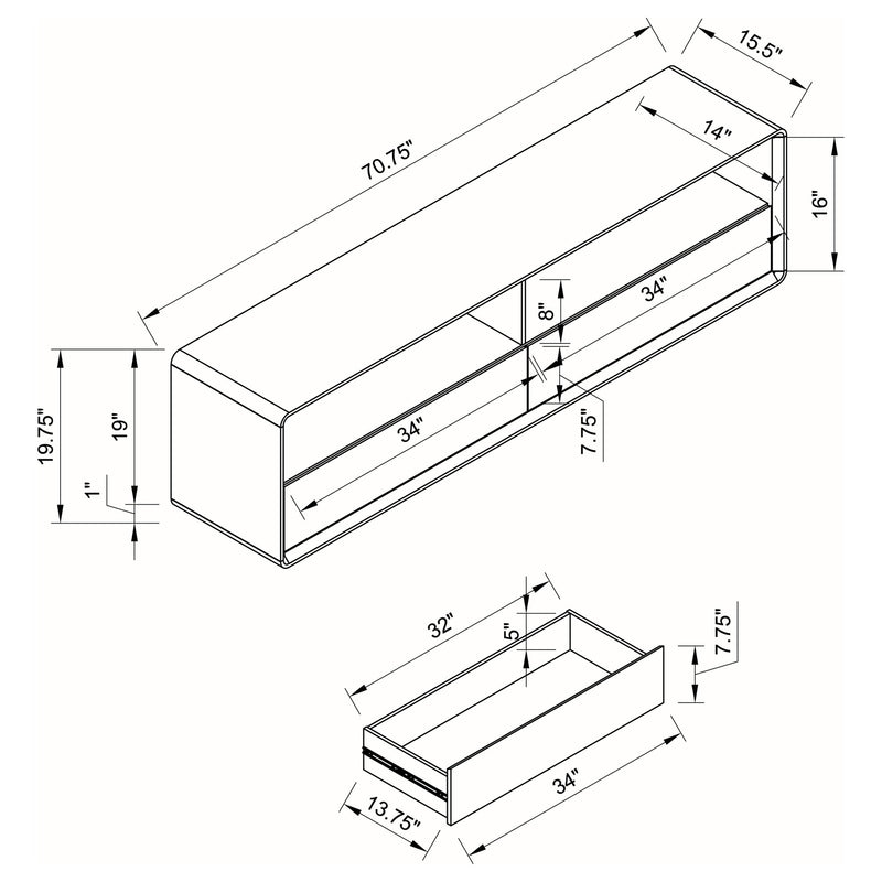Ellice TV Stand - Furniture City (CA)l