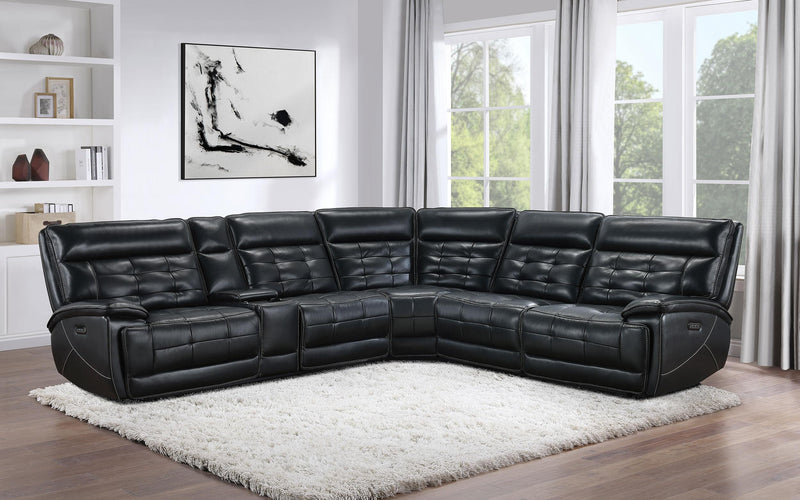 Hewitt Dual Power Reclining Sectional - Furniture City (CA)l