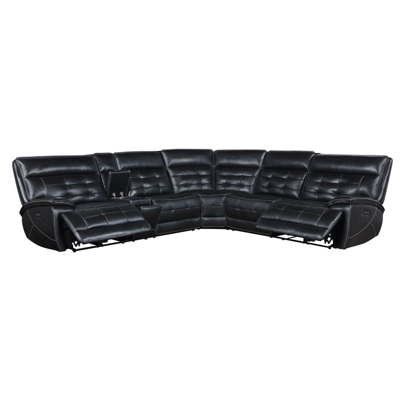 Hewitt Dual Power Reclining Sectional - Furniture City (CA)l