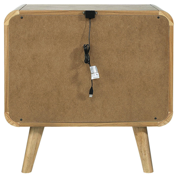 Robyn 2-drawer Nightstand Dark Walnut