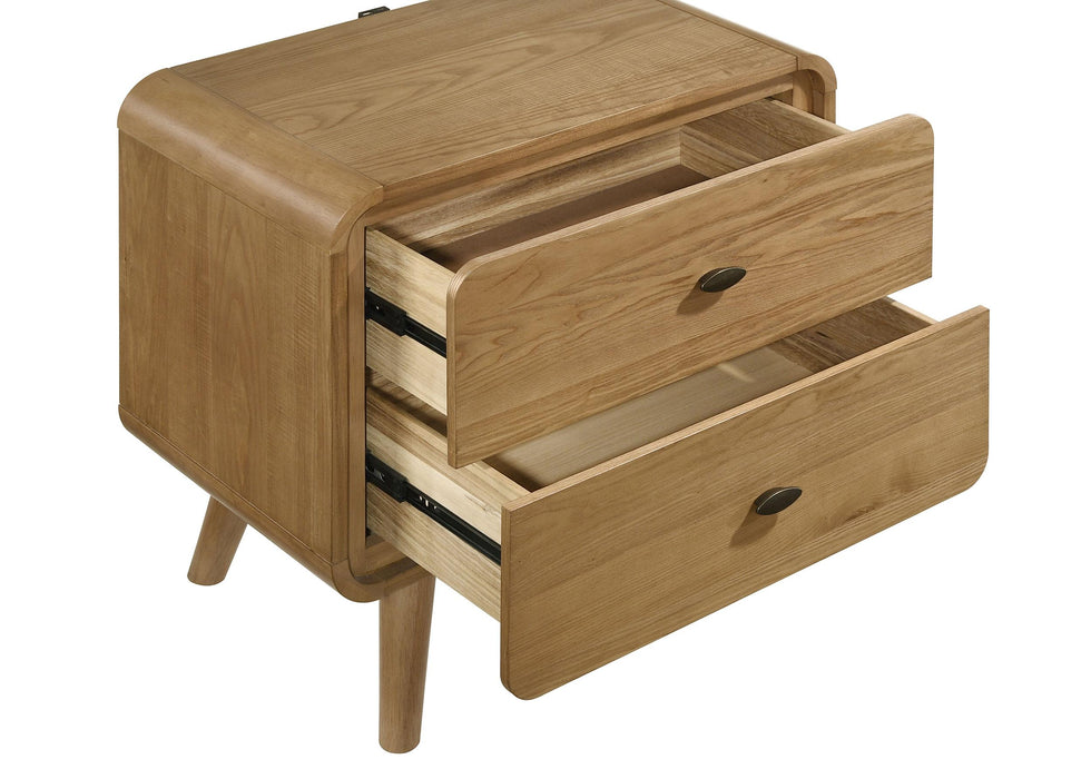 Robyn 2-drawer Nightstand Dark Walnut