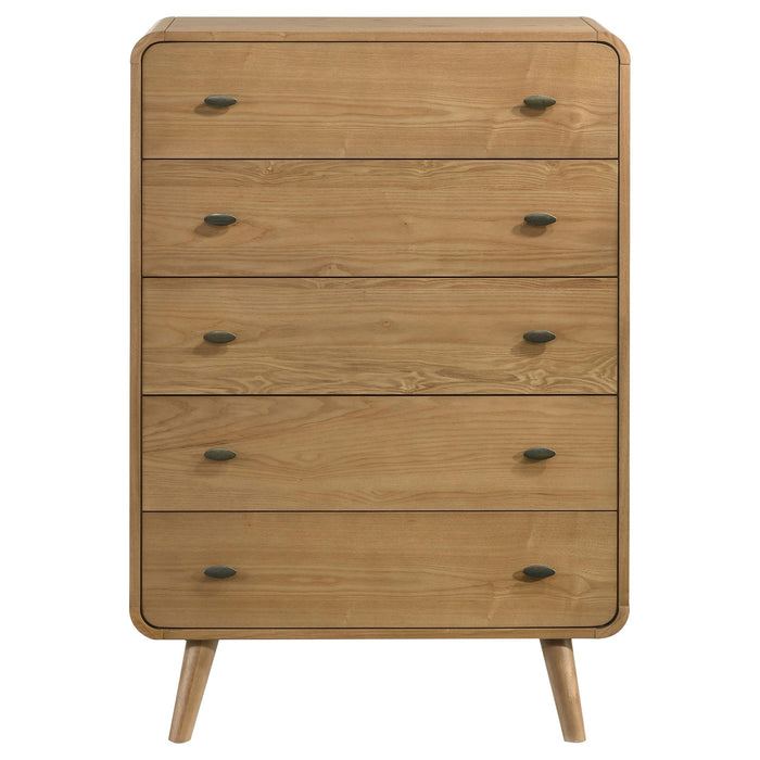 Robyn 5-drawer Chest Dark Walnut