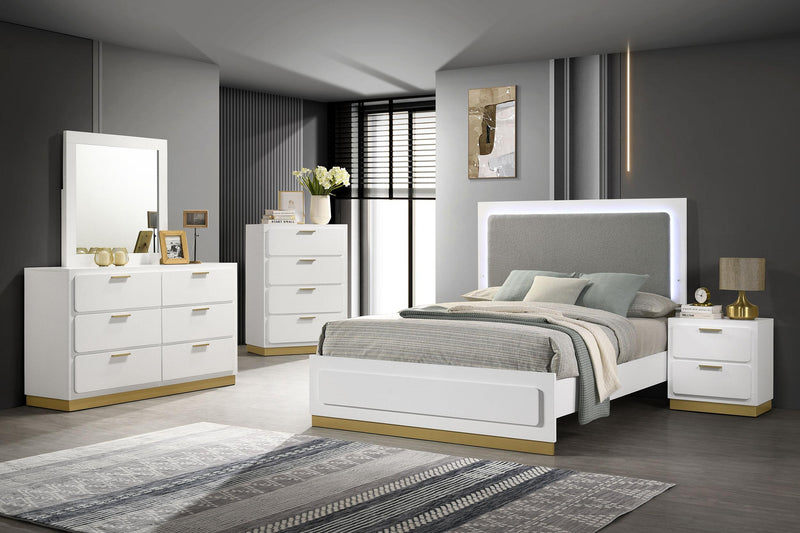 Caraway Panel Bed with LED Lighting
