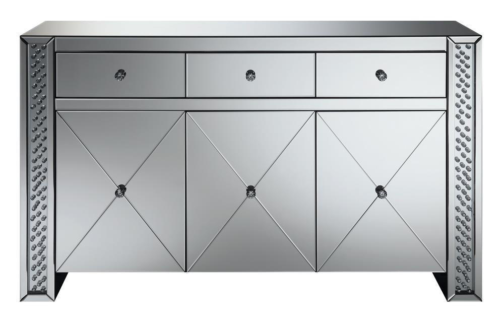 Maya 3-drawer Accent Cabinet Silver - Furniture City (CA)l