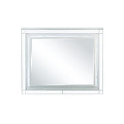 Gunnison Dresser Mirror with LED Lighting Silver Metallic - Furniture City (CA)l
