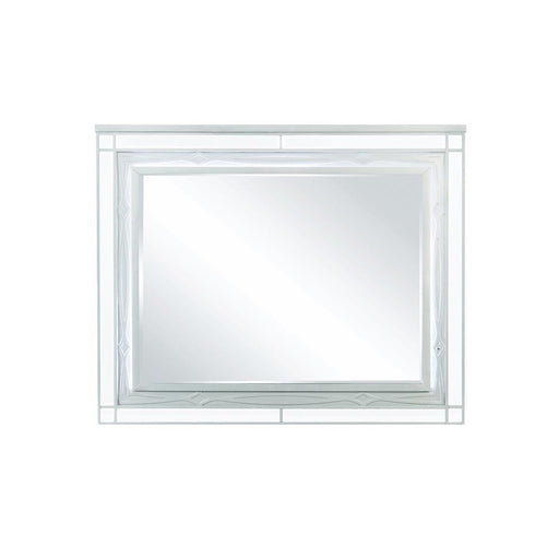 Gunnison Dresser Mirror with LED Lighting Silver Metallic - Furniture City (CA)l