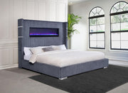 Tisdall Wingback Bed with Flame Visualizer - Furniture City (CA)l