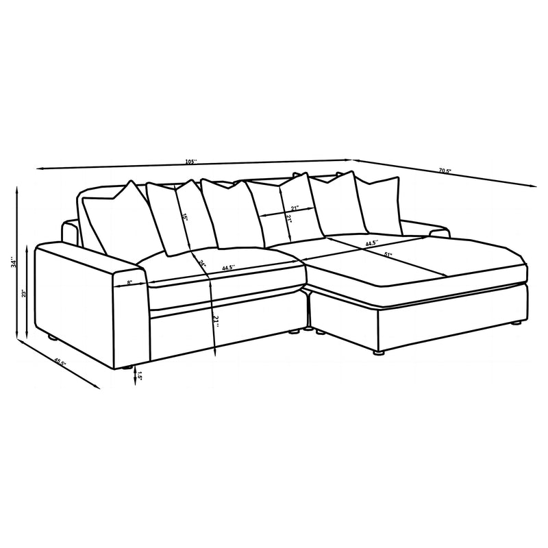 Blaine Sectional Sofa - Furniture City (CA)l