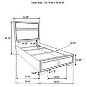 Miranda Panel Bed - Furniture City (CA)l