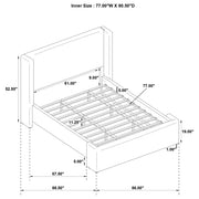 Alamosa Wingback Platform Bed - Furniture City (CA)l