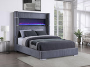 Tisdall Wingback Bed with Flame Visualizer - Furniture City (CA)l