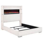 Tisdall Wingback Bed with Flame Visualizer - Furniture City (CA)l