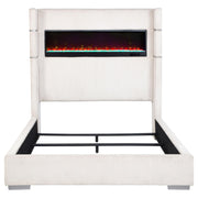 Tisdall Wingback Bed with Flame Visualizer - Furniture City (CA)l