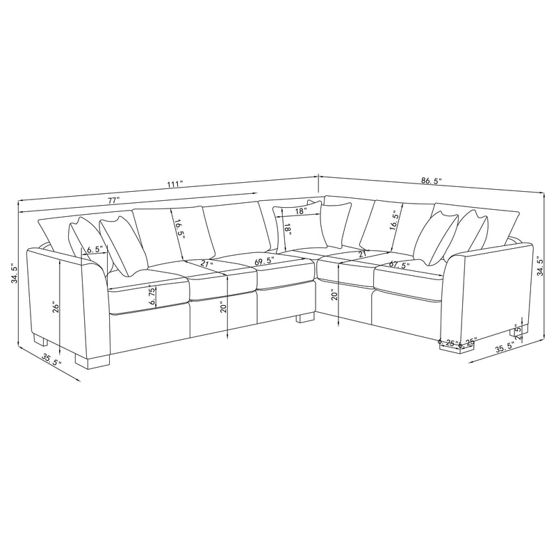 Ashford Fold-Out Sleeper Sectional Sofa - Furniture City (CA)l