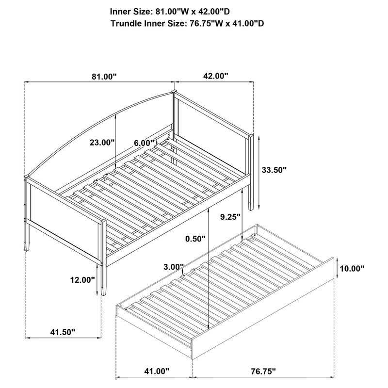 Bozeman Daybed with Trundle - Furniture City (CA)l