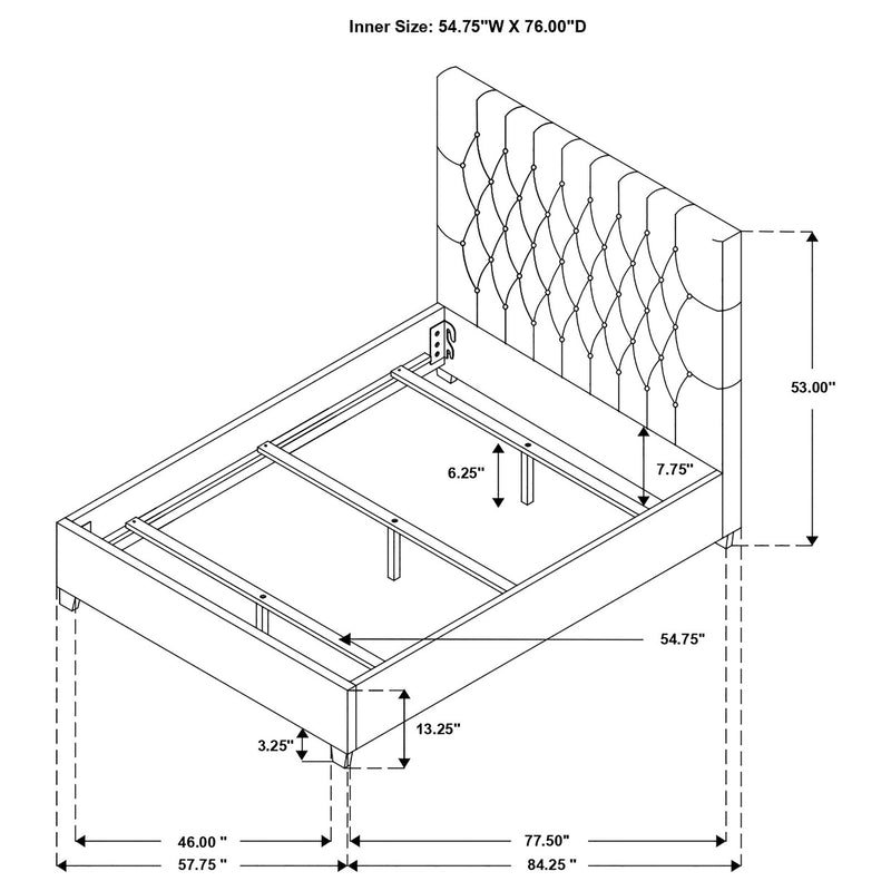 Chloe Panel Bed
