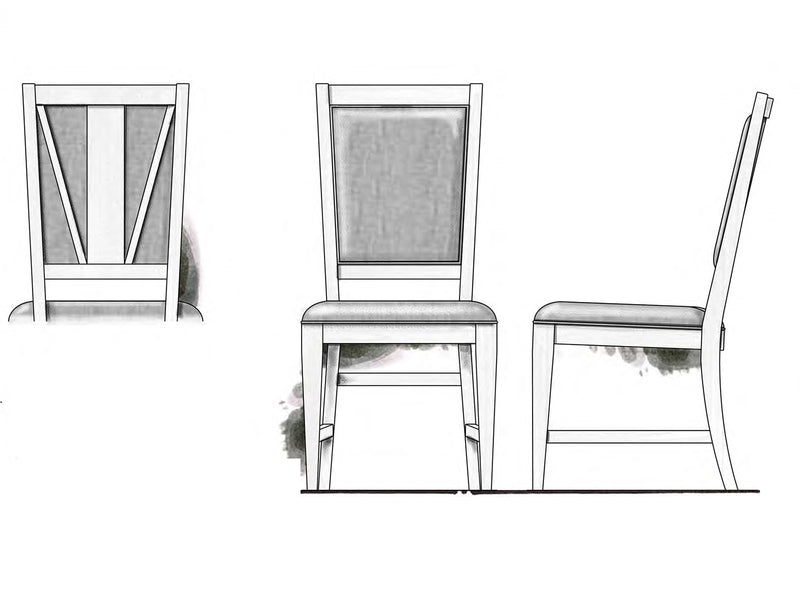 Bay Creek Step Up Side Chair W/Upholstered Seat & Back (2/Ctn)