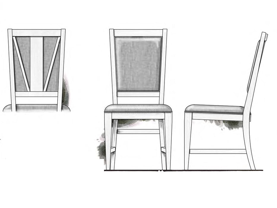 Bay Creek Step Up Side Chair W/Upholstered Seat & Back (2/Ctn)