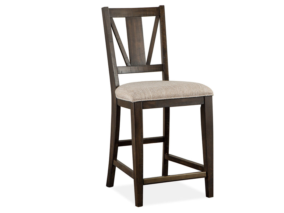 Westley Falls Counter Chair W/Upholstered Seat (2/Ctn)